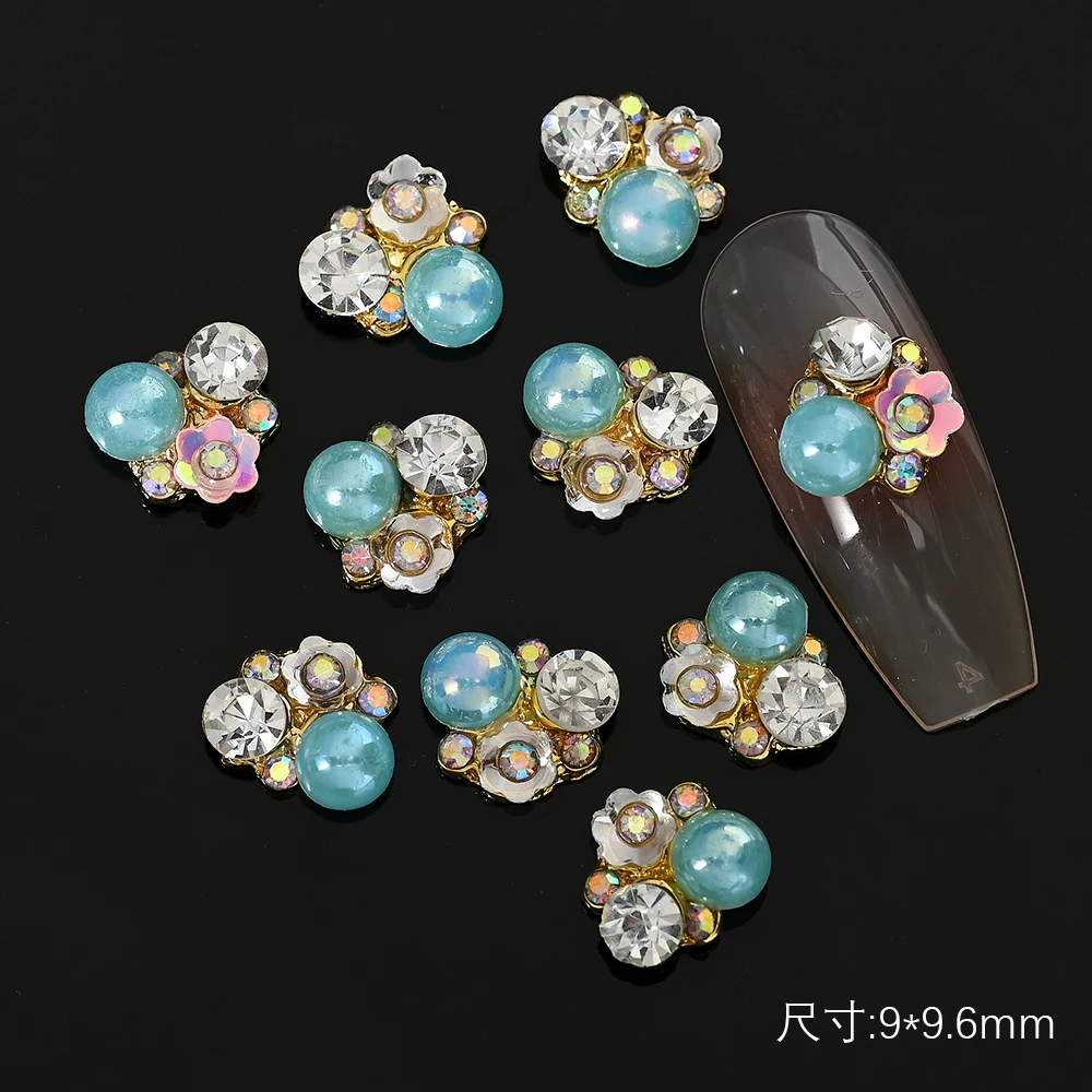 

10Pcs 3D Nail Crystals Rhinestone 9-12mm AB Charms Shiny Gems Nail Art Decoration Manicure Accessories Nail Jewelry Parts #JE100