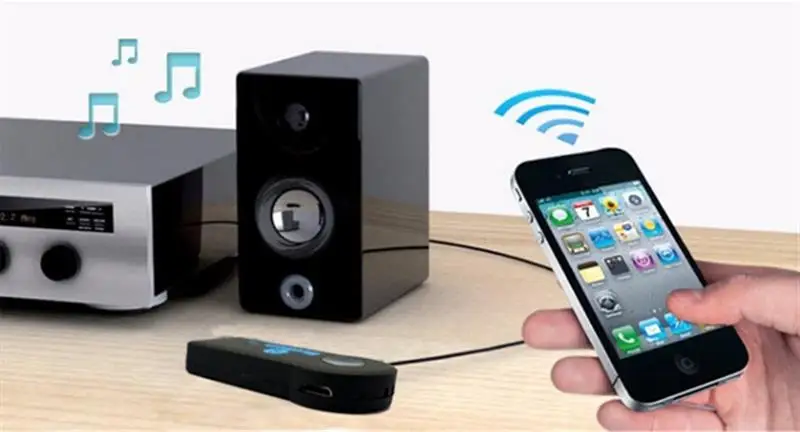 PIXLINK Mp3 плеер передатчик Aux беспроводной приемник синий зуб автомобильный