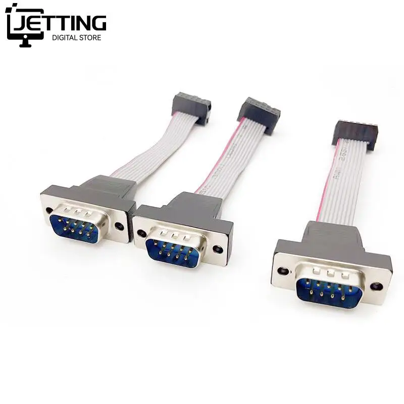 

1 шт., 10-контактный разъем для материнской платы DB9, RS232 9-контактный штекер, последовательный порт, кабель 10 см, 20 см, 30 см, 40 см для принтера