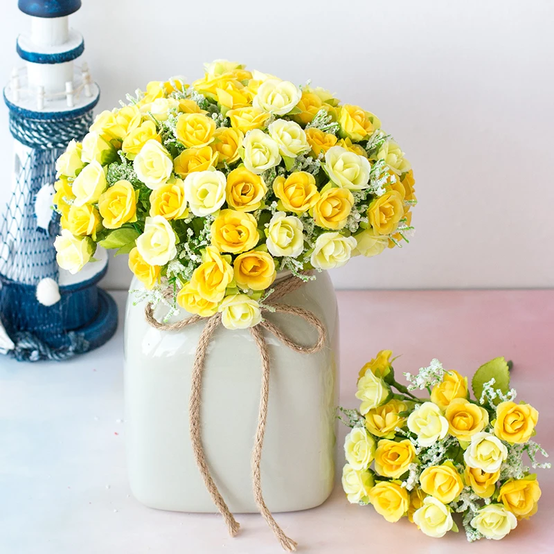 Удобные искусственные цветы Bequem Kembaliliche Blumen Bouquet Decoration Поддельные подарки 7 ветвей