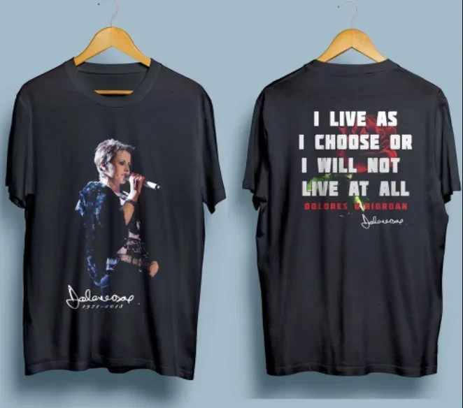 Мужская черная футболка The Cranberries Dolores O'Riordan Rip новая модель 2025 года