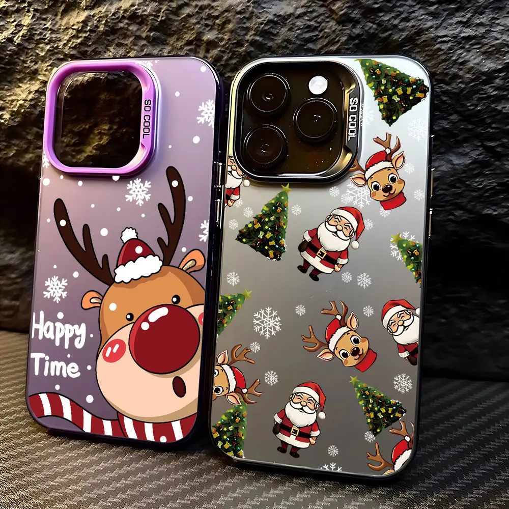 Santa Claus Christmas Pattern Case for Xiaomi Redmi Note 10 11 12 13 13C 14 14C A1 A3 K60 Ultra Pro Plus 4G 5G Matte Back Cover