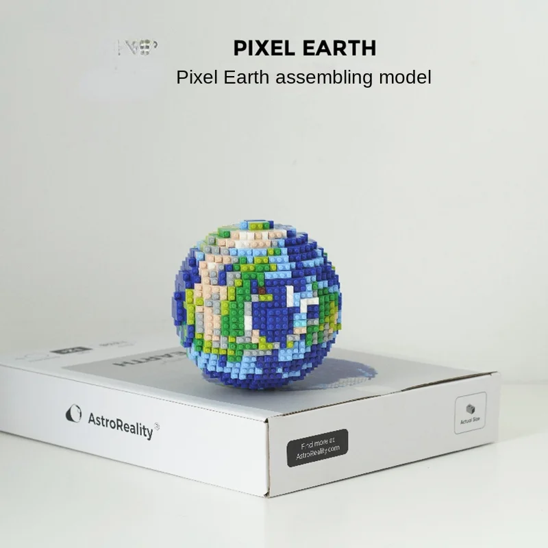 

Pixel Earth Assembled Building Blocks Model Small Particles 3D Three-Dimensional Puzzle Toy Creative Gifts