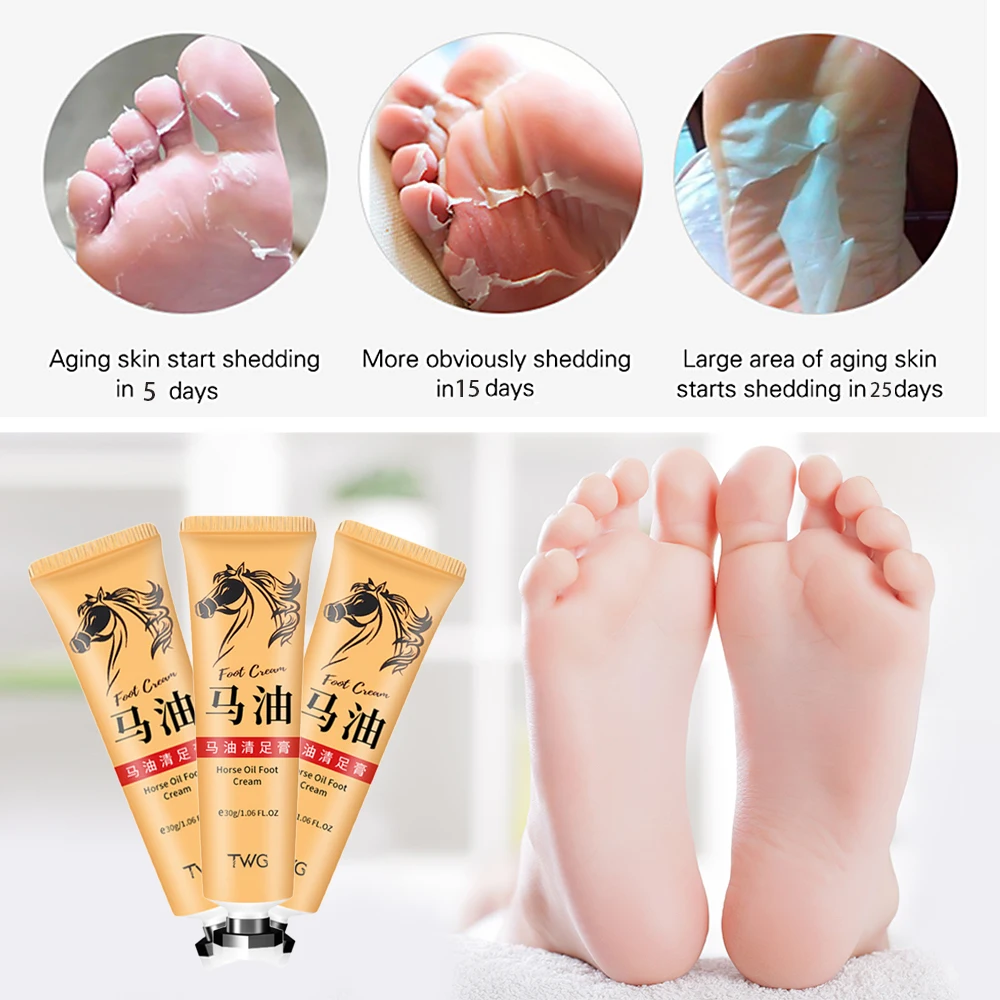 

30g Horse Oil Hand Foot Care Foot Film Nourishing Anti-dryness Foot Cream Heel Crack Repair Cream To Remove Dead Skin Wholesale