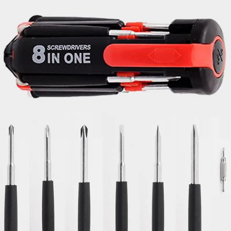 

Screwdriver Multitool Multi-Purpose Universal Screwdriver With 6 LED Flashlights Set Repair Disassemble Kit Tool All In One
