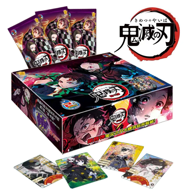 

Demon Slayer Infinite Train Collection Cards Original Board Games Anime Kamado Nezuko SSP Bronze Flash Card Toys Gifts for Kids