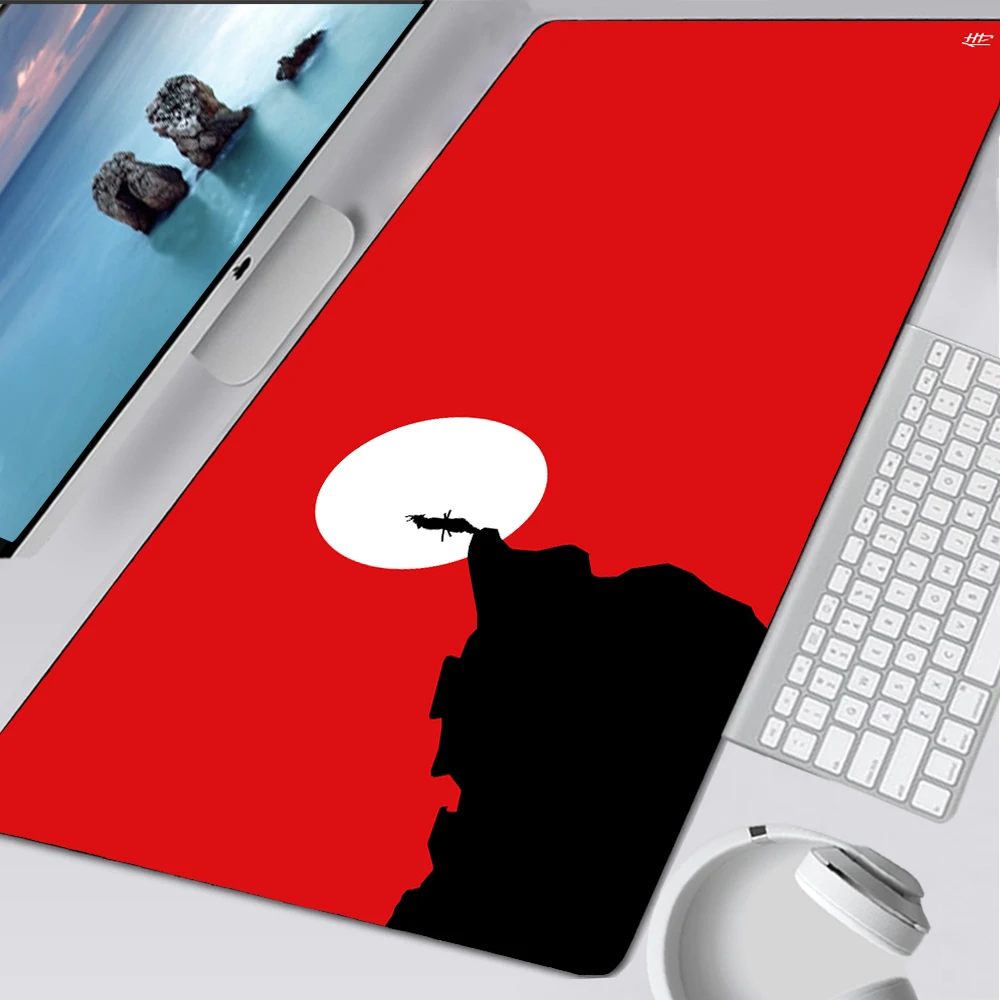 

Red Mousepad Keyboard Pad Deskmat Rubber Carpet Table Mat Pc Gamer Lock Edge Extended Pad Xxl 80x40 Mouse Pad Free Shipping