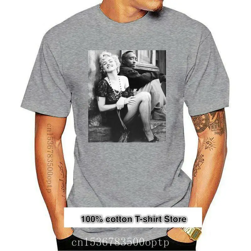

Camiseta clásica de TUPAC para hombre, camisa con icono de modelo de actriz de HIP HOP, 2PAC, MARILYN MONROE, RAP, nueva