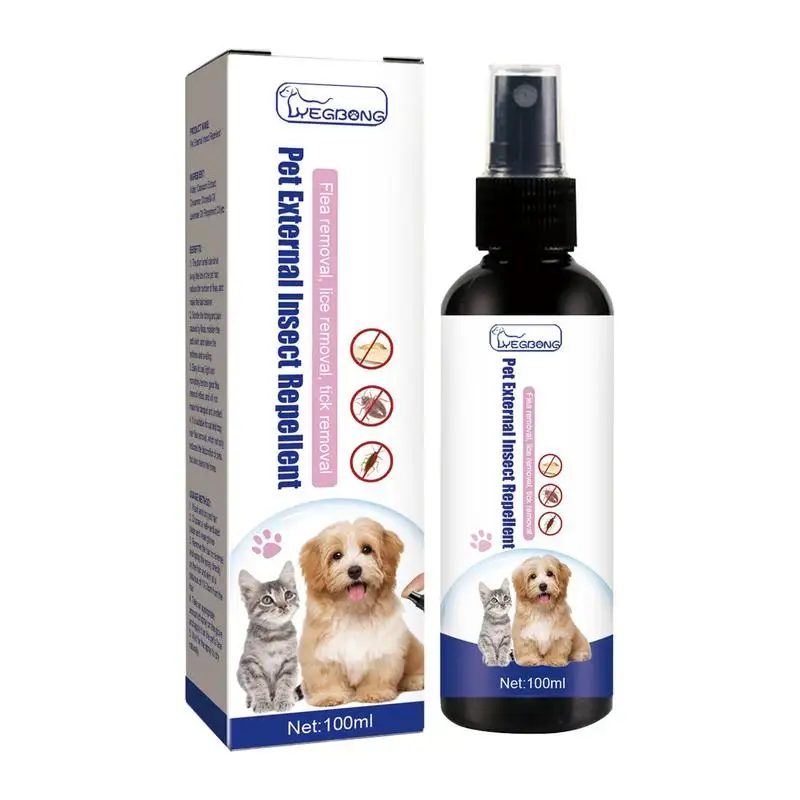 

Tick Spray For Dogs Cats Repels Ticks Spray Repels And Prevents Ticks 100ml Natural Plant Essential Spray For Pets Home Dogs And