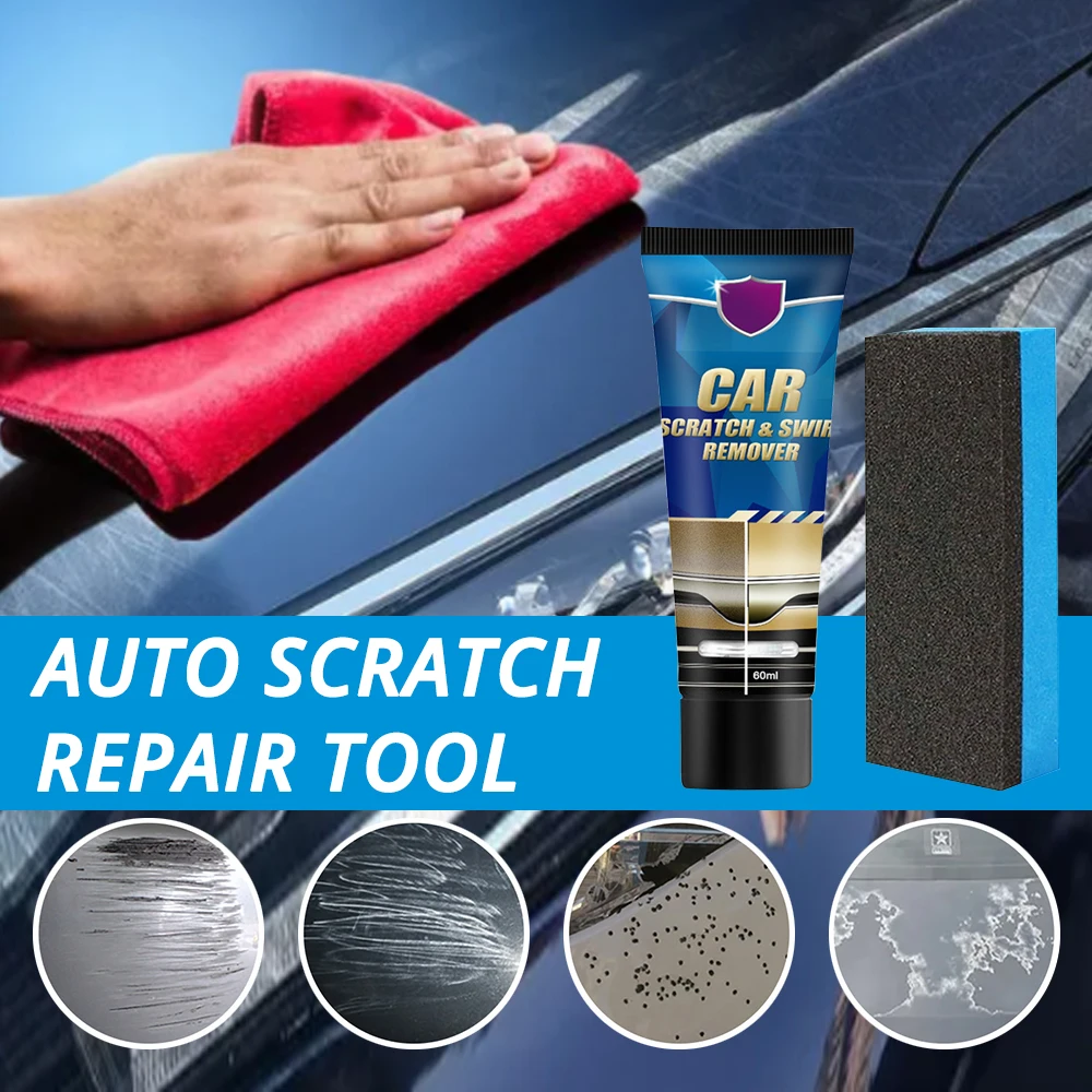 

1Pc Car Scratch and Swirl Remover Auto 60ml Scratch Repair Tool Car Scratches Repair Polishing Wax Anti Scratch Car Accessories