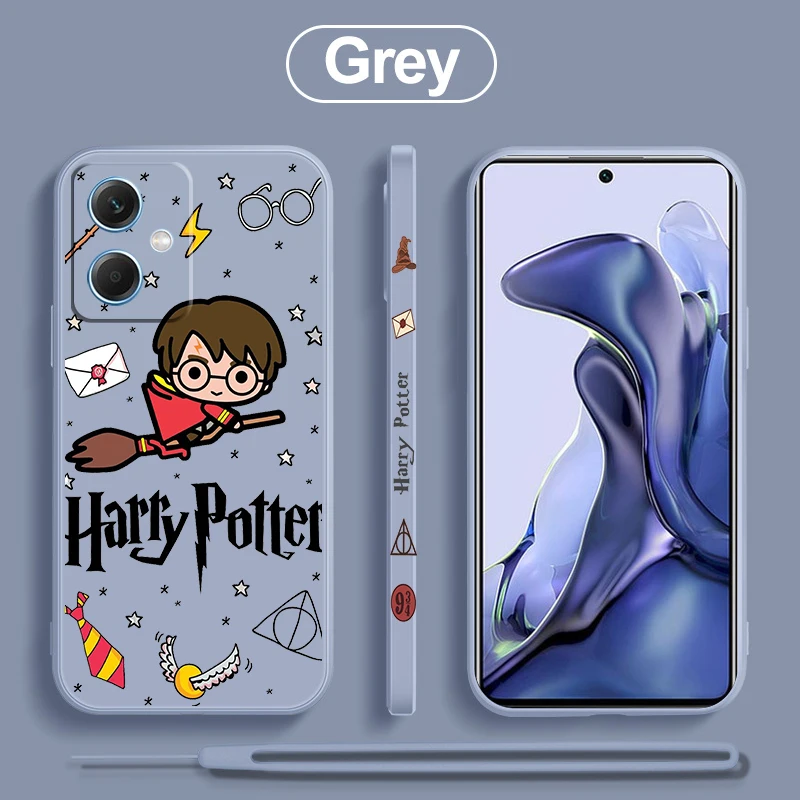 

Harries Potteres Magic Art Phone Case For Xiaomi Redmi Note 12 11 11T 10 10S 9 9S 9T 8 8T 7 5 Pro Plus Liquid Left Rope Cover