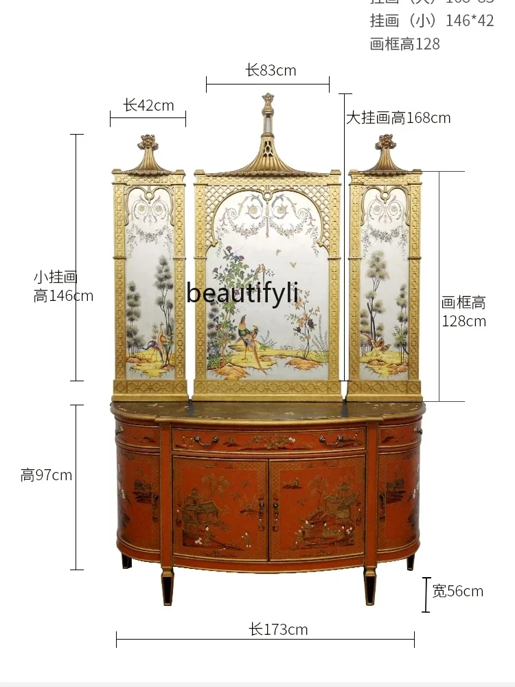 Европейский и американский старинный окрашенный вилла Новый китайский стиль