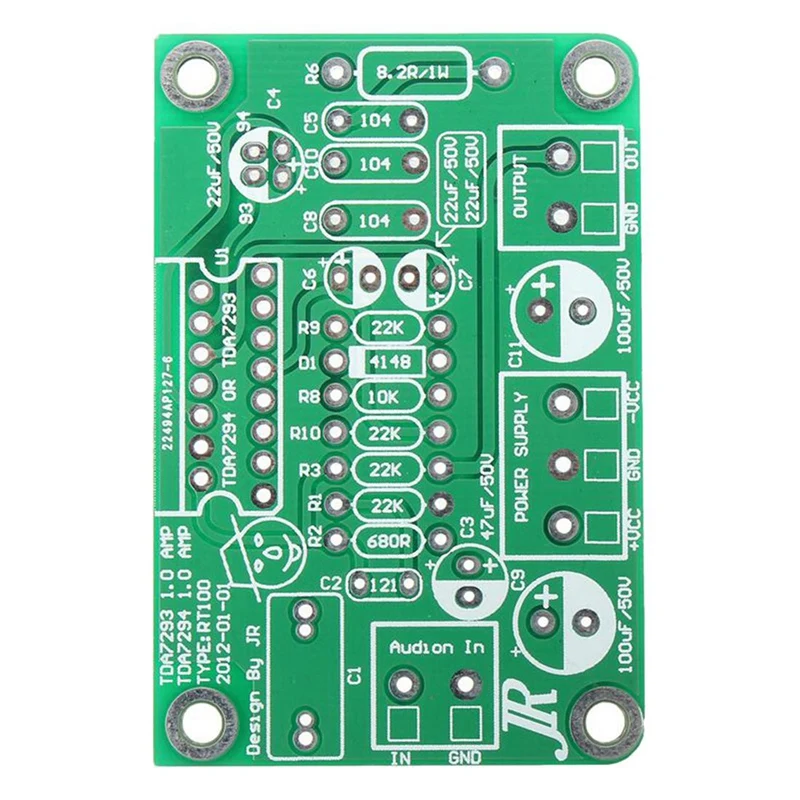 2X TDA7294 80W 100W Mono Audio AMP Amplifier Board DC30V-40V Kits Fit For TDA7293 Green | Operational Chips