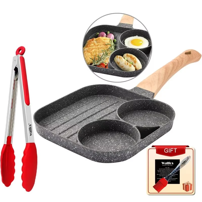 Сковорода для яиц на 4 чашки сковороды блинов омлета антипригарная посуда