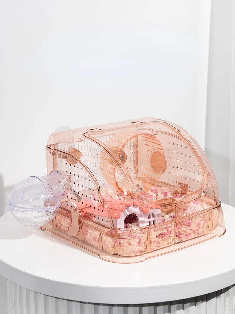 

Hamster Carrier Portable Breathable Travel Cages Pet Supersized Villa Small Animal Guinea Pig Raise Supplies Products