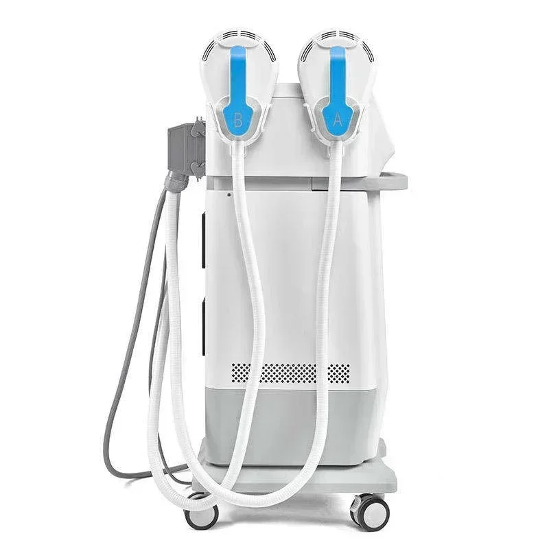Фото Электромагнитный массажер Emslim 2 в 1, таймер для мышц Fetten Tfernungs Maschine Gewichts Verlust Lymph Drenaż Muskel Massage Bo №2