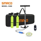 Резервуар SMACO для дайвинга с небольшим аквалангом, погружной цилиндр с возможностью 8 минут, емкость 0,5 литра, многоразовая конструкция