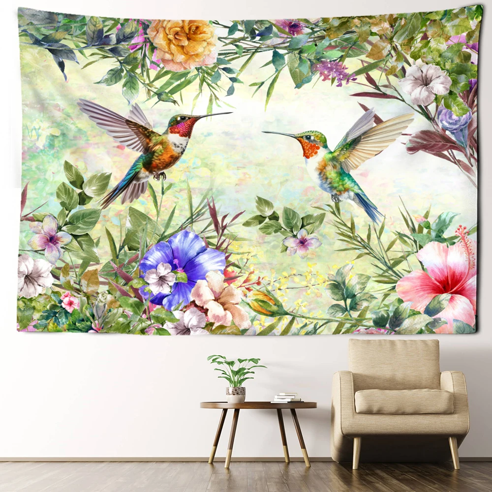 Колибри и искусство на стену в минималистическом стиле хиппи Ins для спальни