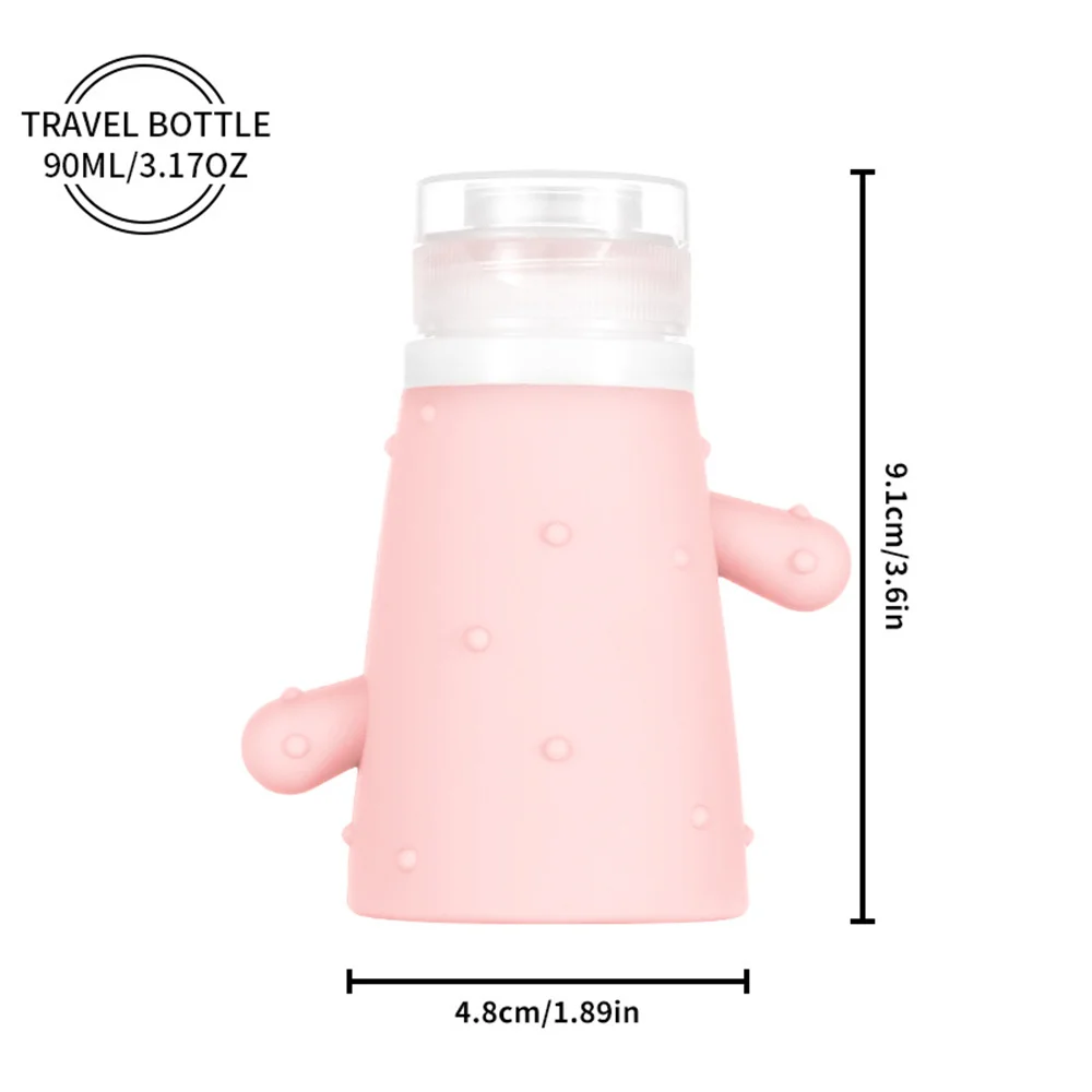 Силиконовая Бутылка С КАКТУСОМ многоразовый портативный шампунь косметика