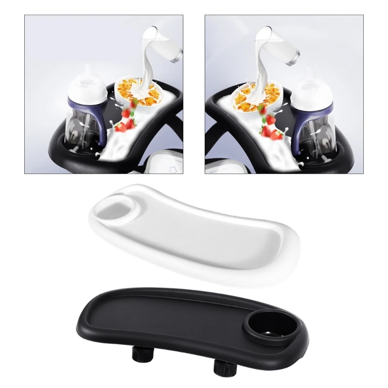 

Baby Stroller Accessories Snack Tray Screw-Clamp Table Food Tray for Pushchair Universal Pram Food Tray with Cup Holder A2UB