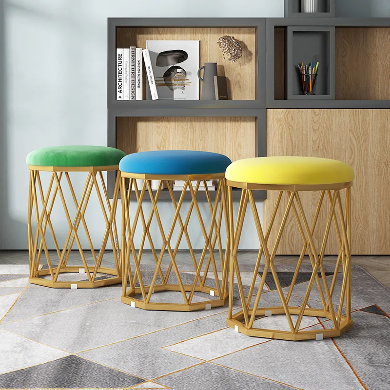 

Dining Chair Simple Modern Light Luxury Home Restaurant Minimalist Small Balcony Dining Table Writing Desk Stool Dressing Chair