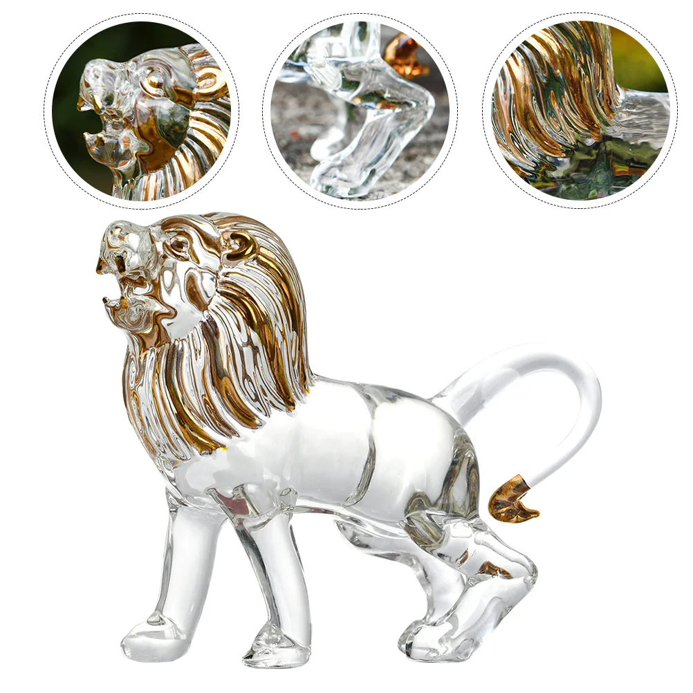 

Party Decoration Table Vintage Decoration Table Decor Lion Statue Small Lion Statue Lion Designed Adorn Crystal Craft