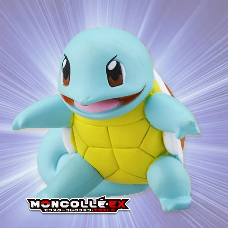 

TOMY Pokémon Squirtle Doll Model Toy Decoration Ornaments Anime Series Figure Peripheral Q Version Pvc Model Kids Gift