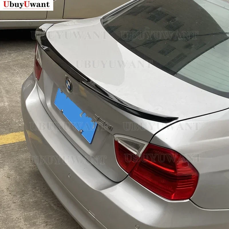 do BMW serii 3 E90 Spoiler 2005--2011 M4 Style Wysokiej jakości plastikowe tylne skrzydło bagażnika ABS Zestaw karoserii Akcesoria
