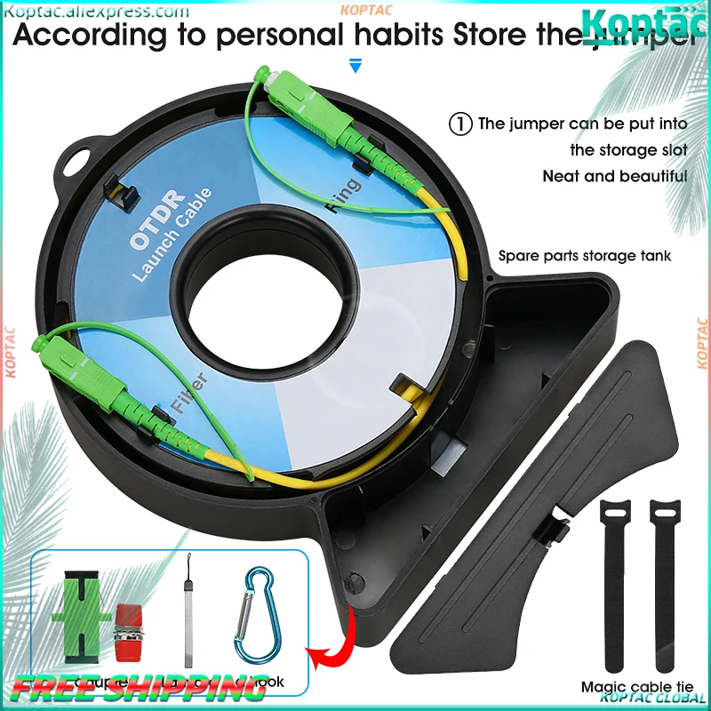 COMPTYCO SC/FC/ST/LC-UPC/APC OTDR уничтожитель мертвой зоны, волоконные кольца 2000 м волоконно-оптический OTDR пусковой кабель коробка SC/UPC-SC/UPC