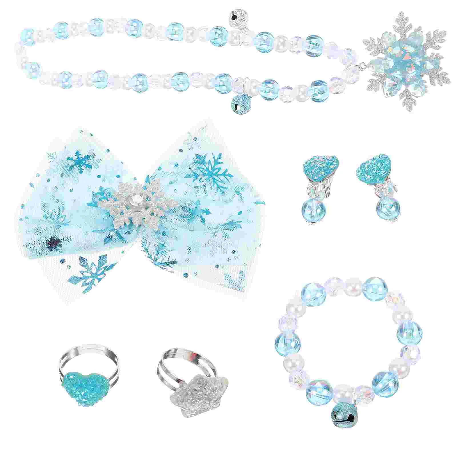 

Children's Pearl Set Little Girl Hair Clips Toddler Jewelry Age 2-4 Accessories Necklace Kids Girls Ages 6-8 Baby