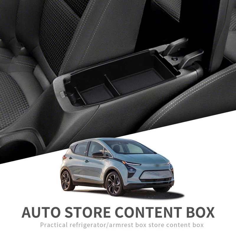 

Auto Central Armrest Storage Box for Chevy Bolt EV Opel Ampera-e 2022 Center Console Sundries Organizer Car Accessories