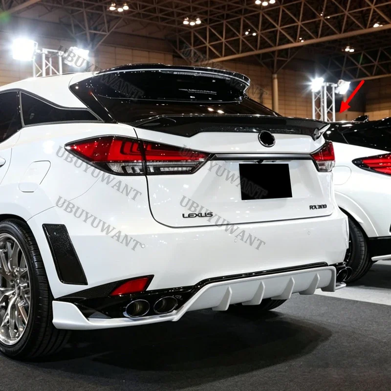 Фото Для Lexus RX RX200T RX450H 2016-2020: Задний спойлер-антикрыло из карбона для стайлинга автомобиля №2