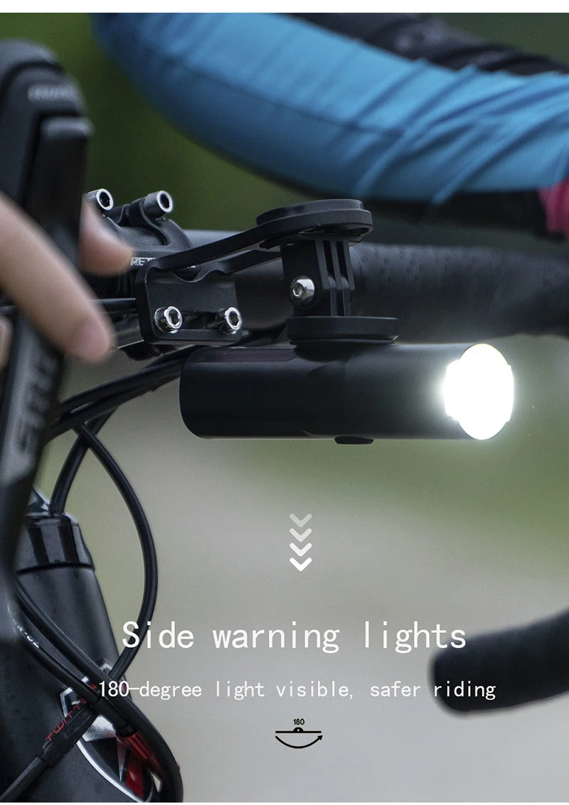 

Bicycle Light USB Rechargeable LED Flashlight MTB Front Lamp Headlight Cycling Torch Ultralight Flashlight Bicycle Accessories