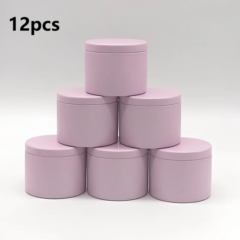 

Круглые банки для свечей из жести, 12 шт., 4 унции