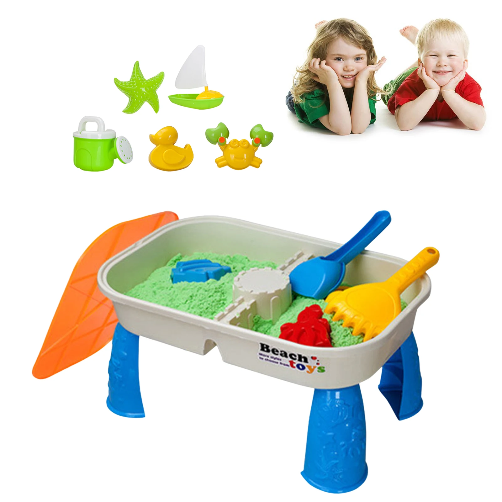 

16Pcs/set Sand Water Table Sandbox Garden Beach Toys With Beach Sand Water Toy Toddlers Sensory Play Table Summer Outdoor Toys