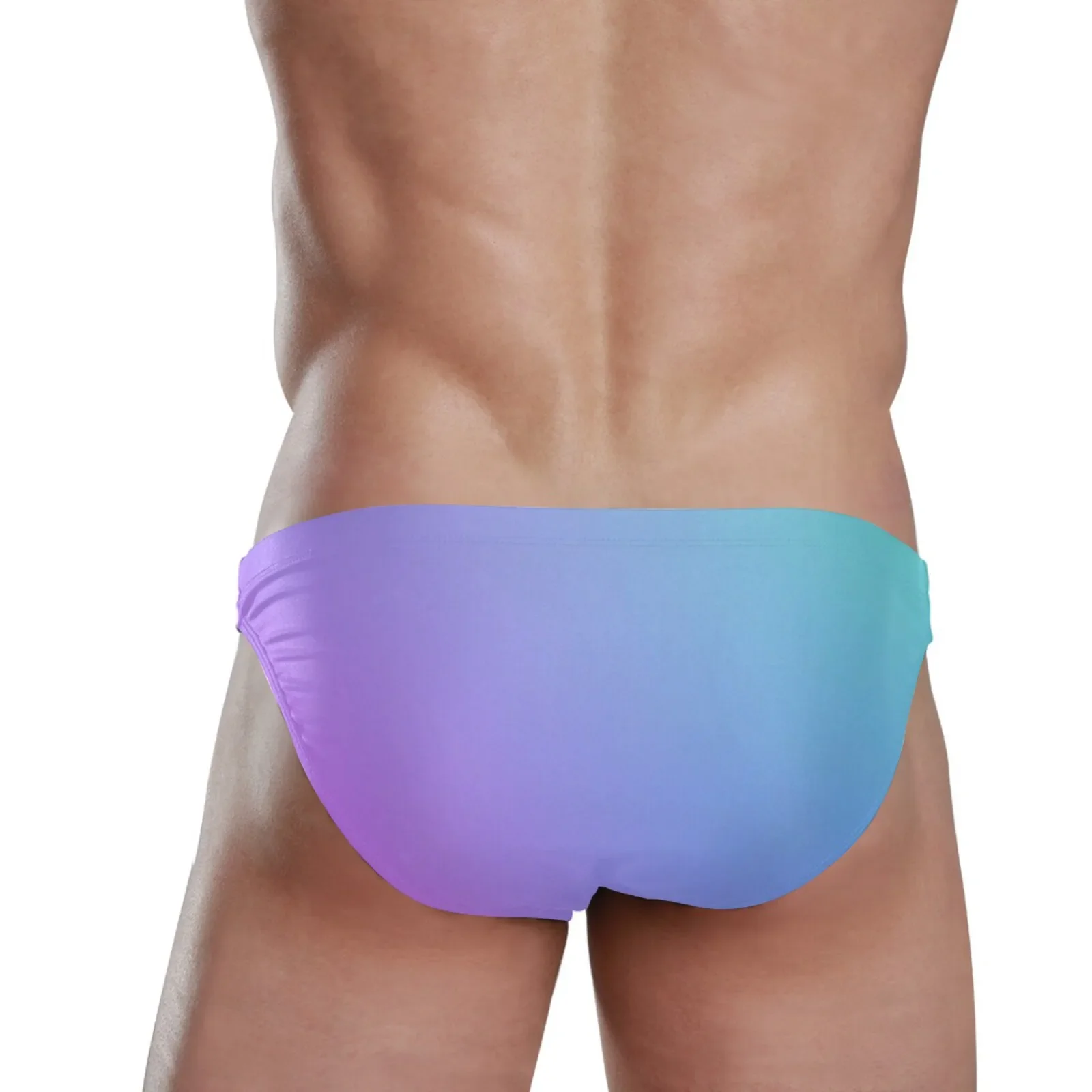 Сексуальный мужской купальник NewHot плавки с градиентным принтом мужские бикини