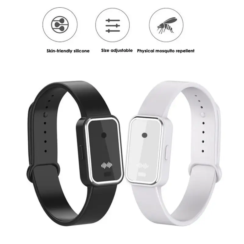 

For Adult Kid Baby Anti Mosquitoes Bracelet Outdoor New Silicone Electronic Wristband Ultrasonic Waterproof Anti Bugs Bracelet