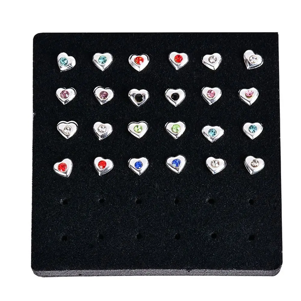 Кольца с кристаллами 24 шт. модные ювелирные изделия Jewley для тела Пирсинг в носу