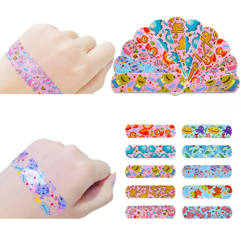 

Cartoon Kawaii Band Aid Wound Plaster for Children Kids Medical Strips Adhesive Bandages First Aid Skin Patches Woundplast Tape
