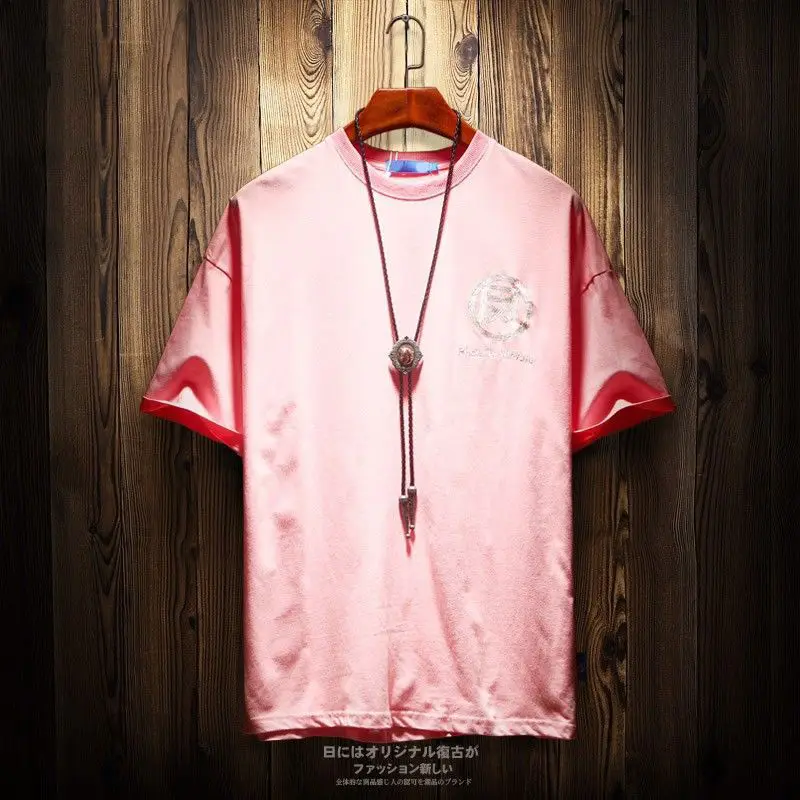 Футболка мужская оверсайз с вышивкой Феникс модная летняя повседневная футболка