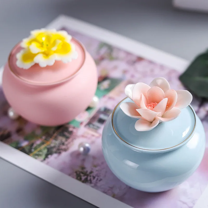 200 мл чайная коробка керамическая банка ароматическая для порошка ювелирные