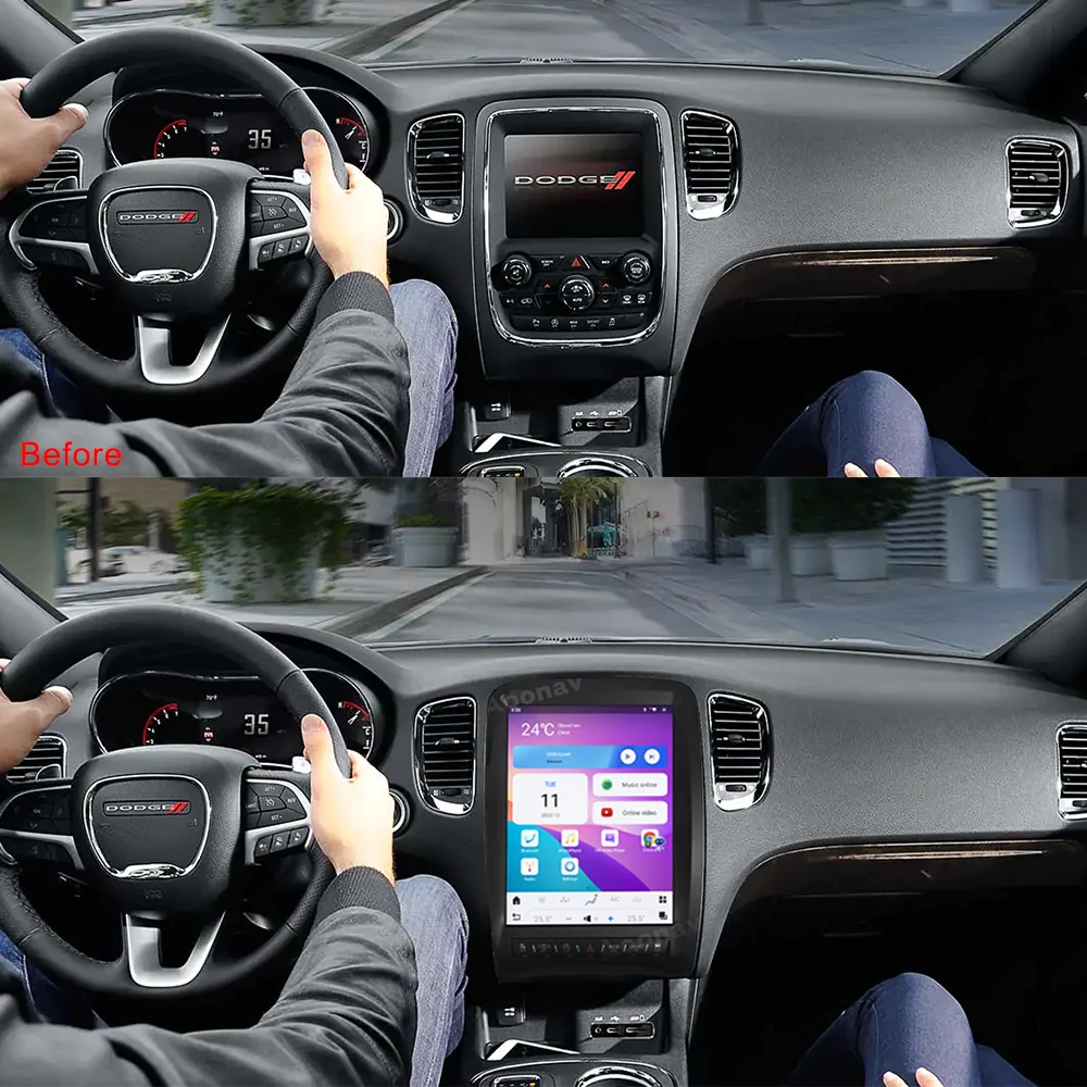 

A11 Car Stereo For Dodge Durango 2014 2015 2016-2020 Multimedia GPS Navigation Carplay Qualcomm Tesla Touch Carplay Head Unit