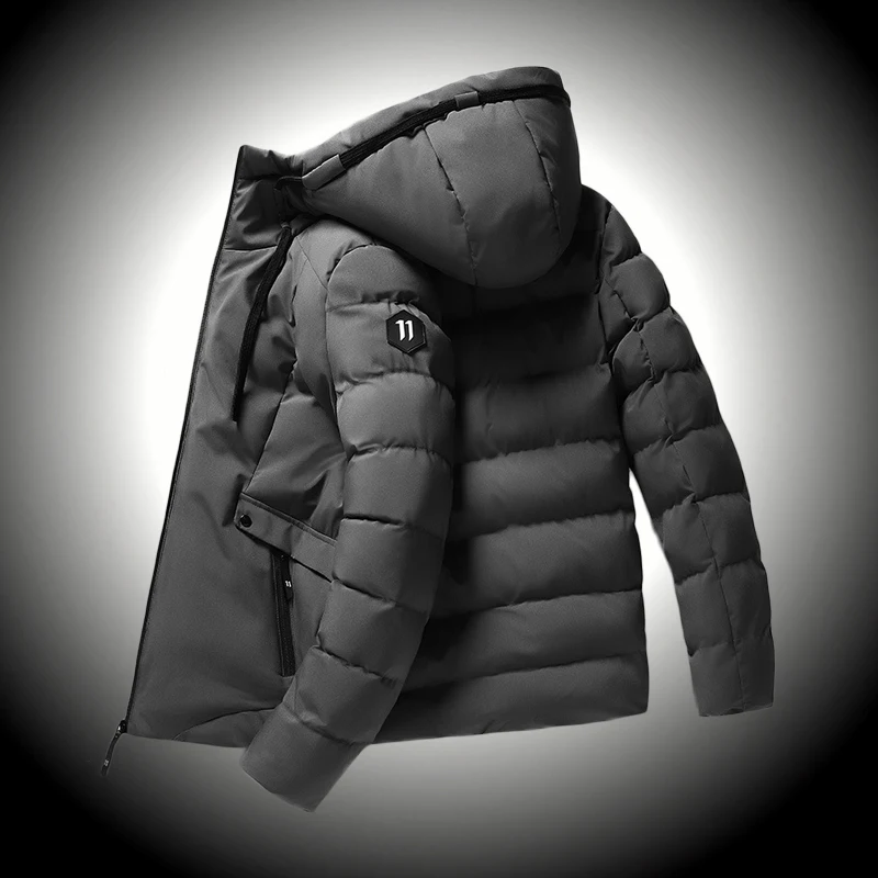 

Winter Men's Jackets Hiking Warm Wind Protection Down Cotton Coats Men Hoods Casual Sports Thermal Jacket Man Climbing Fishing