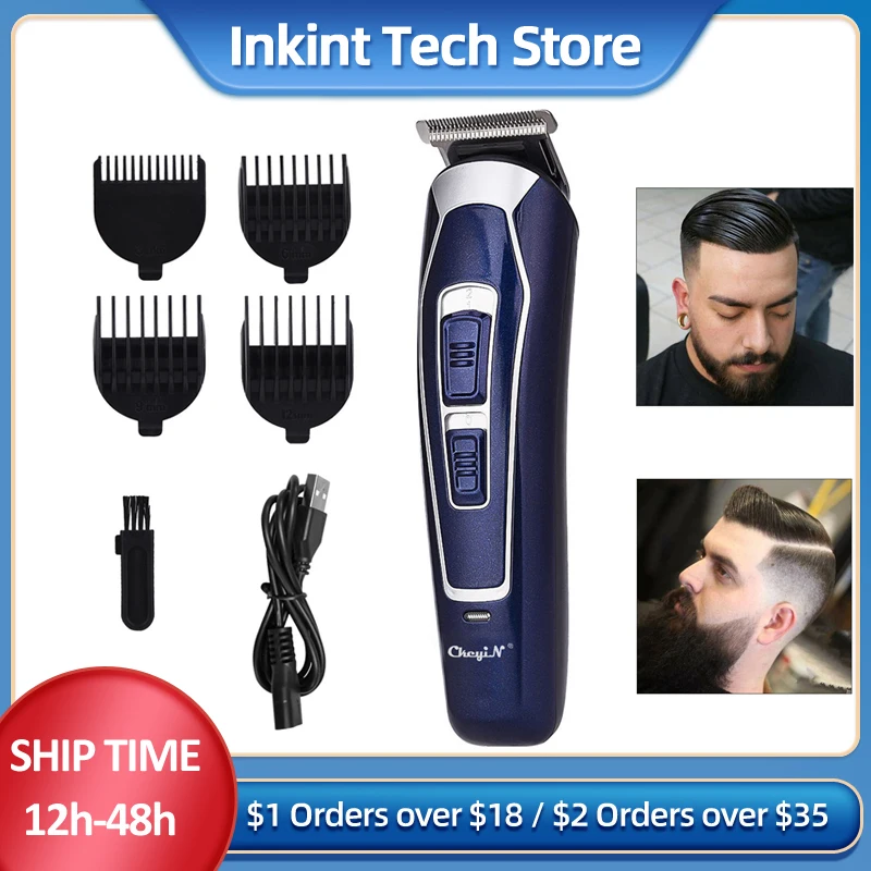 

CkeyiN Professional Electric Hair Clipper Rechargeable Shaver Beard Hair Trimmer Cutting Machine Men's Haircut Beard Trimer 48