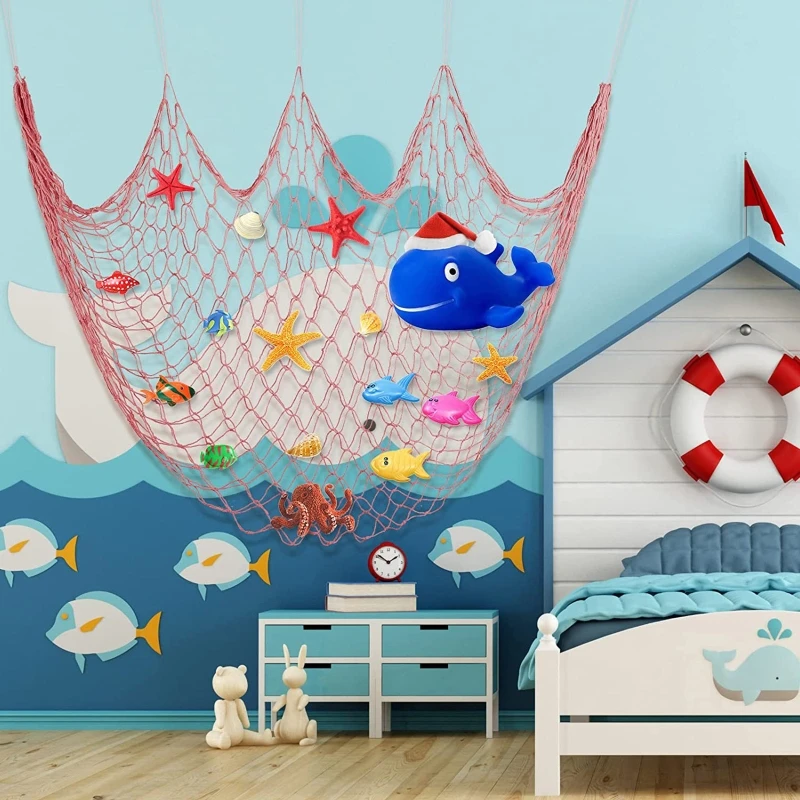 Украшения из рыболовной сети для пиратской вечеринки 39 4x78 7 дюйма декоративная