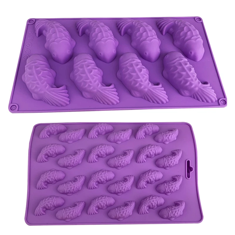 

3D Carp Shaped Silicone Material Fondant Moulds Chocolate Mould Mousse Molds