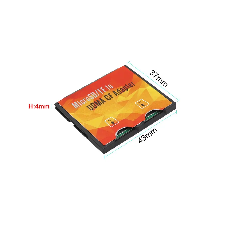 Адаптер для карт памяти Micro SD/TF/CF адаптер с двумя слотами SD/SDHC/MicroSDXC на компактный