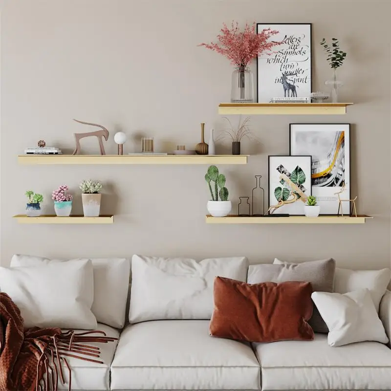 

Wear-resistant Living Room Storage Shelf Convenient Cleaning Storage Rack Save Space Light Luxury Wall Layered Partition