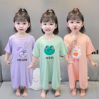 baby one piece pajamas summer thin modal nightdress childrens air conditioning home clothes boys and girls infant sleeping bags