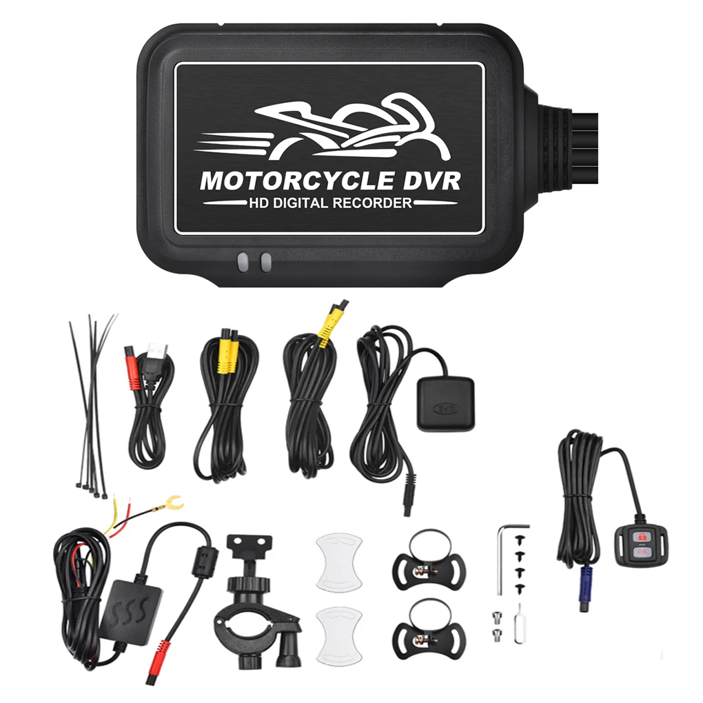 

Motorcycle Camera WiFi 1080P Wide Angle Loop Recording Dustproof Memory Card Metal Lens Camcorder Motorcycling Recorder